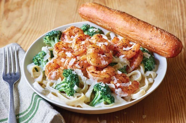 Applebee's Classic Blackened Shrimp Alfredo