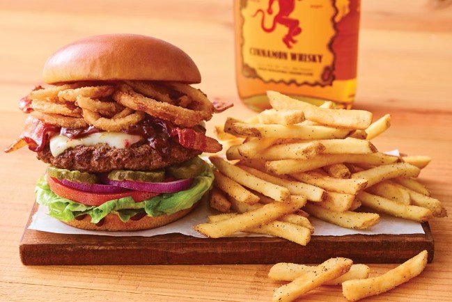 Applebee's Whisky Bacon Burger